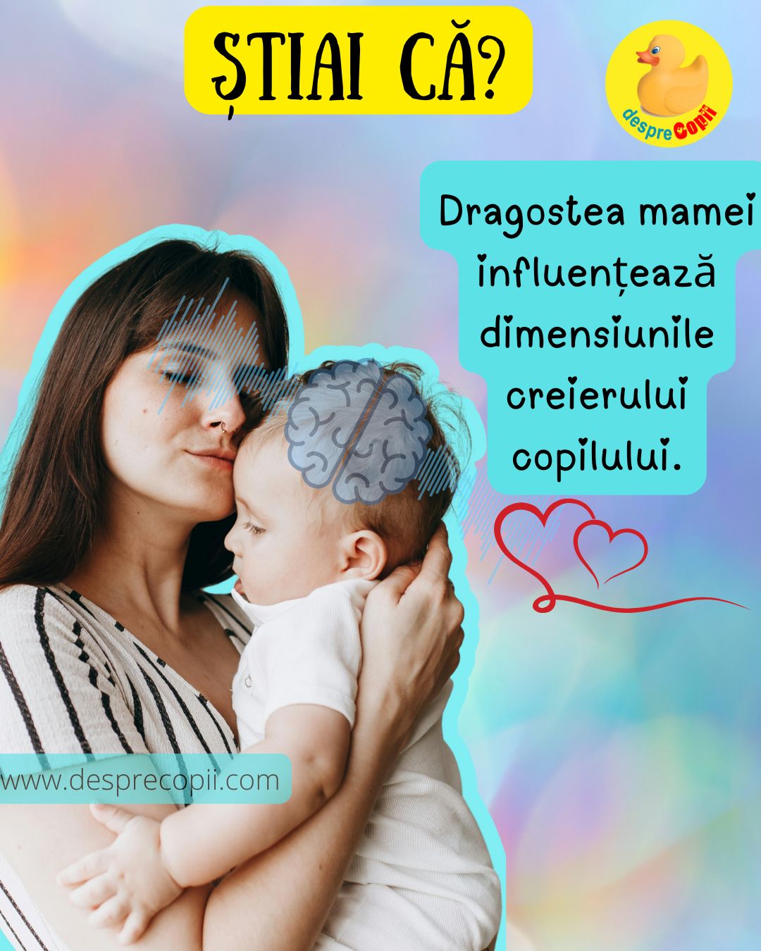 dragoste mama creier